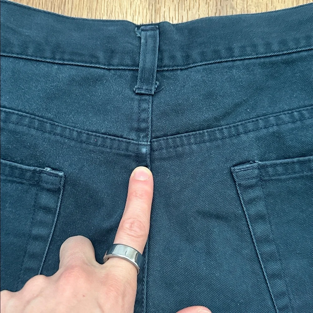 Vintage Bill Blass 100% Cotton Navy Shorts‎